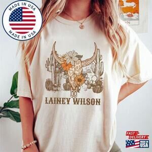 Lainey Wilson Retro 90S T-Shirt Bullhead Shirt Country Music Tee